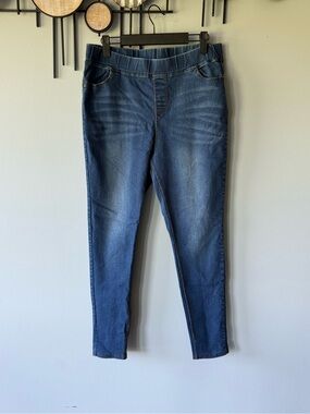 JVINI Indigo Elastic Waist Jeggings